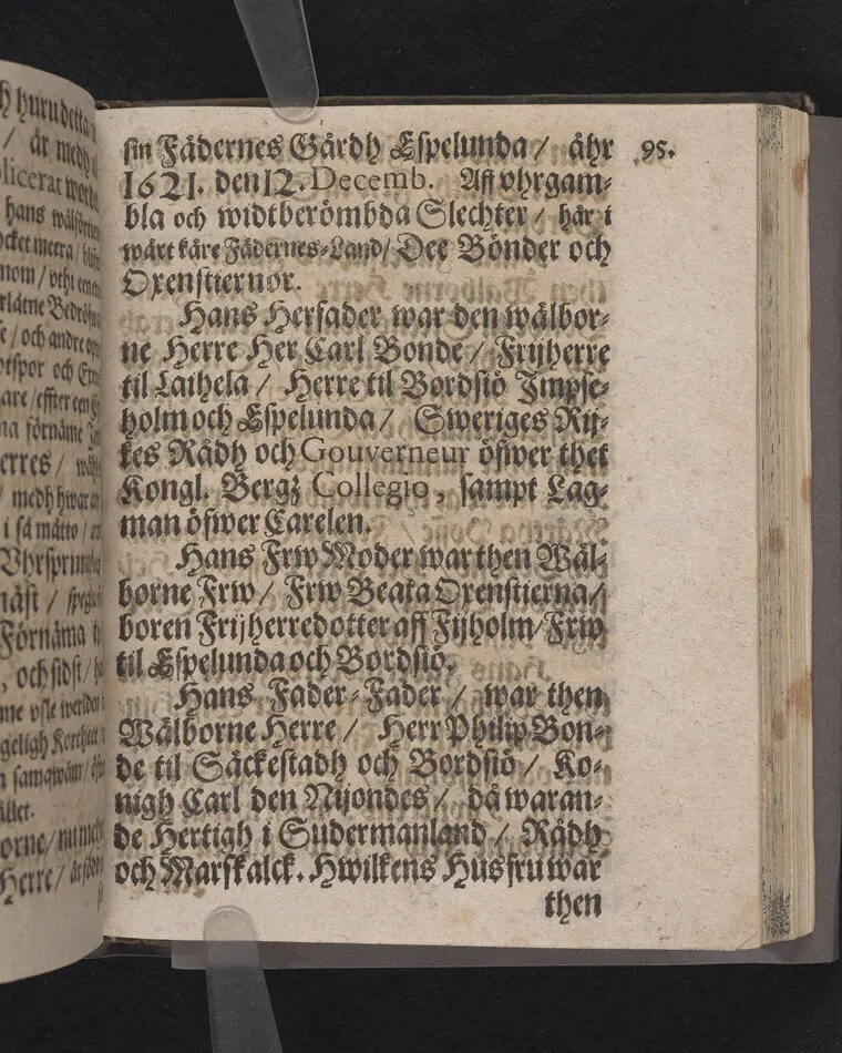Corona sapientiæ, thet är wijsshetennes krona, medh een kort förklaring ... förfärdigat och vthi ... Christer Bondes ... begraffning ... framstelt aff Zachario L. Klingio ... Stockholm, tryckt hoos Ignatium Meurer ... anno MDCLXIII.