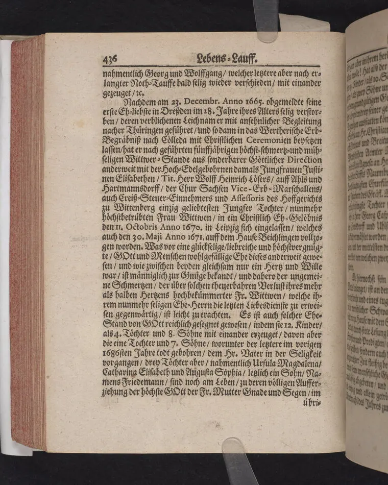 Der Vortrefflichste Christen-Adel/ In einer Christlichen Leichen-Predigt/ Tages vorher/ ehe Des ... Herrn Friedrichs von Werthern ... Der Röm. Käyserl. Maj. und des Heil. Röm. Reichs Erb-Cammer-Thürhüters .. Am 21. Decembr. 1686. Selig-verblichener Leichnam von Dreßden aus nacher Cölleda ... zu seinem Erb-Begräbnüß gebracht zu werden/ abgeführet worden.