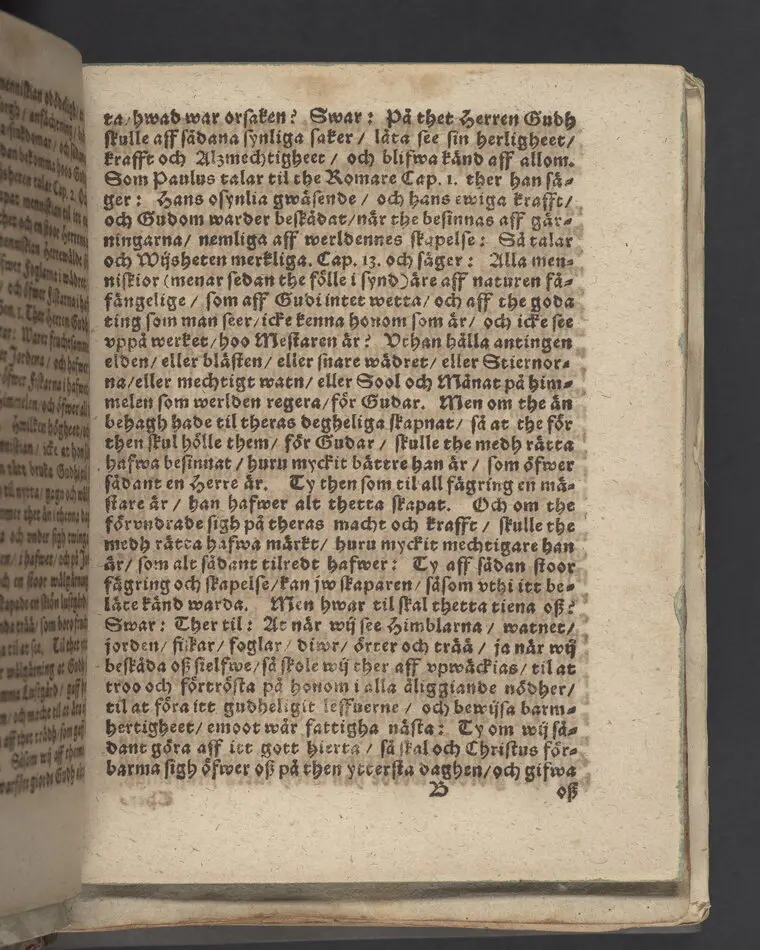 Then VI. lijkpredikningen ... vthi ... s. hustru Malins Måns Clemetsons, begraffning, i Bootkyrkia, then 31 maij, anno 1619.