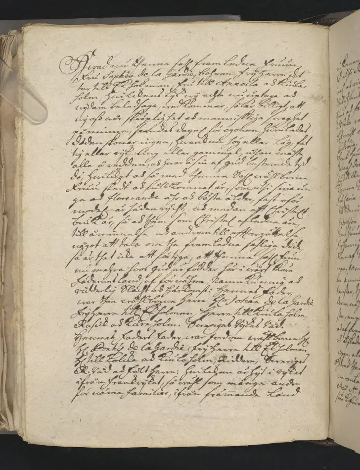 Uthfärds-predikan öfwer Sophia de la Gardie, bohren frijherre dotter till Ekeholmen... hwars salige lekamen... blef... ledsagad och utförd ifrån St. Jacobs kyrckia i Stockholm den 21 octobrij åhr 1647. Hållen... af D. Olavo Laurelio. Stockholm tryckt hoos Ignatium Meurer.