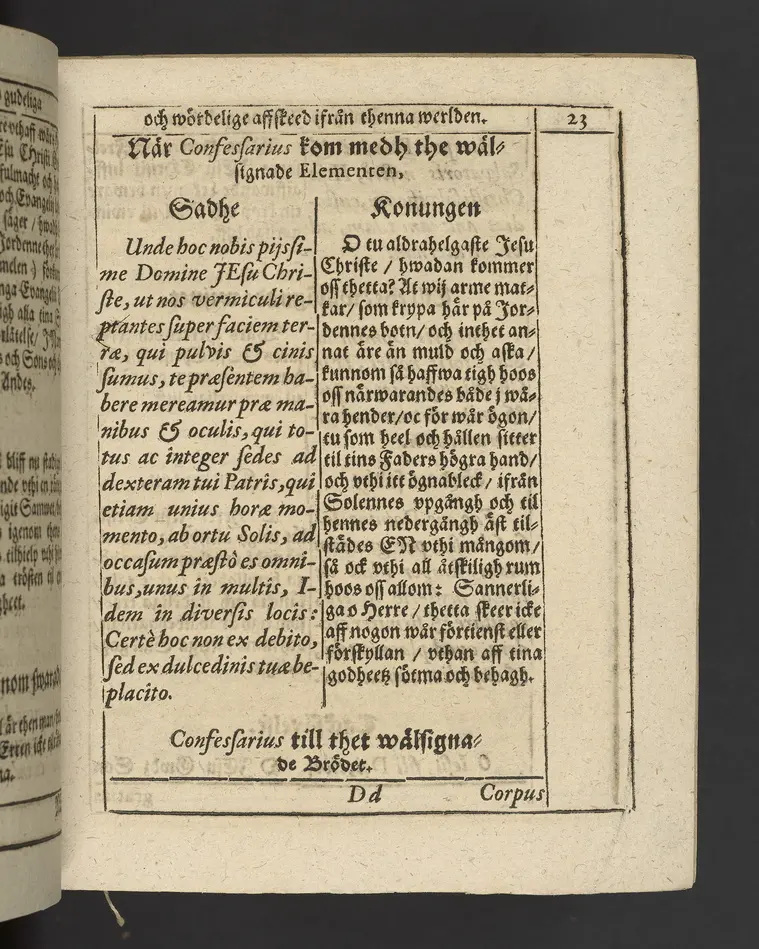 Agon regius, konglige Majesteetz till Swerige etc. H. Johans III... dödzkamp... Anteknat förste gången... på latiniskt språk... Dn. Jona Petri Nericio... Men nu... besmyckiat... medh Threnodia dramatica och... Drotningz Gunilæ epithaphijs... ich en... oration om... konungens... leffwerne... authore, Sylvestro Johan. Phrygio... Holmiæ A.C. 1620.