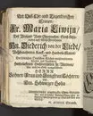 Der wohlbelohnte Gerechte, als der Weyland wohl-ehrenveste ... Diedrich von der Liedt, wohlbenahmter Kauff- und Handels-Mann in dieser königlichen Residentz-Stad Stockholm, und der hiesigen löblichen deutschen Kirchen wohlverordneter Eltester und Vorsteher, den 22. April, im Jahr Christi 1700. in der St. Nicolai Kirchen, bey volckreicher Versamlung, ansehnlich zur Erden bestetiget worden, fürgestellet aus dem 16. und 17. Versickeln des 5. Capitels des Buchs der Weiszheit, von M. Ægidio Strauchen ... Stockholm, gedruckt bey Olao Enæo, königl. Antiq. Arch. Buchdr.