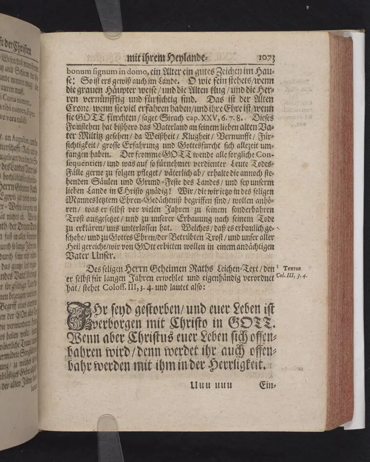 Die Gemeinschafft der Christen mit ihrem heylande im Sterben und im Leben ...