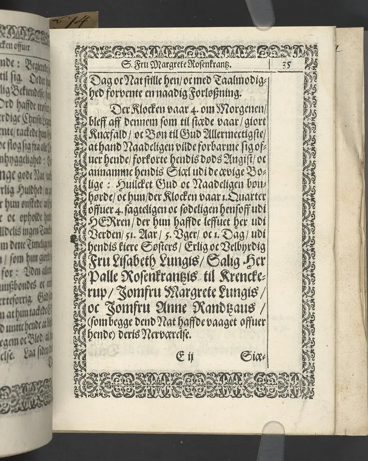 Likpredikan över Margrete Rosenkrantz
