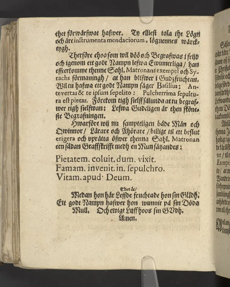 Bona fama, bonus odor ... Vthi een christeligh lijkpredikan vthöfwer ... rådmansens Hr Jacob Barckmans ... hustru ... H. Britta Jonsdotter ... förklarat aff Nicolao Rudbeckio ... Tryckt i Stockholm, aff Ignatio Meurer ... 1669.