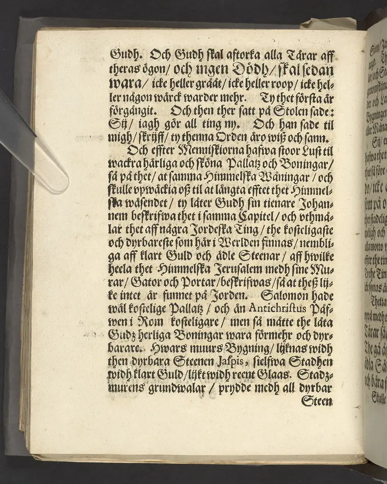 En Christeligh Lijkpredikan öfwer then ädle och högwälborne jungfru, I. Ebba Catharina Bonde, bohren frijherre Dotter till Laihela, jungfru till Bordsjö, Impseholm och Springestadh. Tå hennes salige lekamen, medh tilbörligh ehre- och lijk process bleff nedersatt i sin sahl. herrfaders graff och hwijlokammar vthi Kährbo sockne kyrcklia 27. julij, 1663. Hållen ther sammastädes aff D. Oluff Laurelio ..