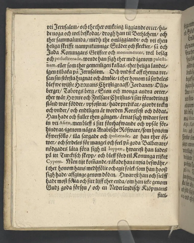 Lijkpredikan, öfwer... Herr Bengt Oxenstierna, Frijherre til Ekebyholm och Söderboo... Vthi Riddarholms Kyrckian, den 6. Augusti åår 1643. Så och en kort Relation, om then salige herrens stora förfarenhet och widt kring om werlden giorda resor... Tryckt aff Henrich Keyser 1644.