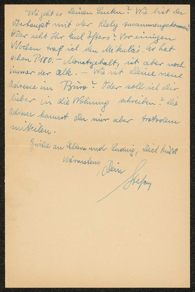 Brev från Stefan Böhm till Martha Böhm 1937-03-04